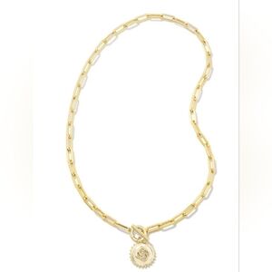 Kendra Scott Brielle Convertible Medallion Chain Necklace Gold NWT
